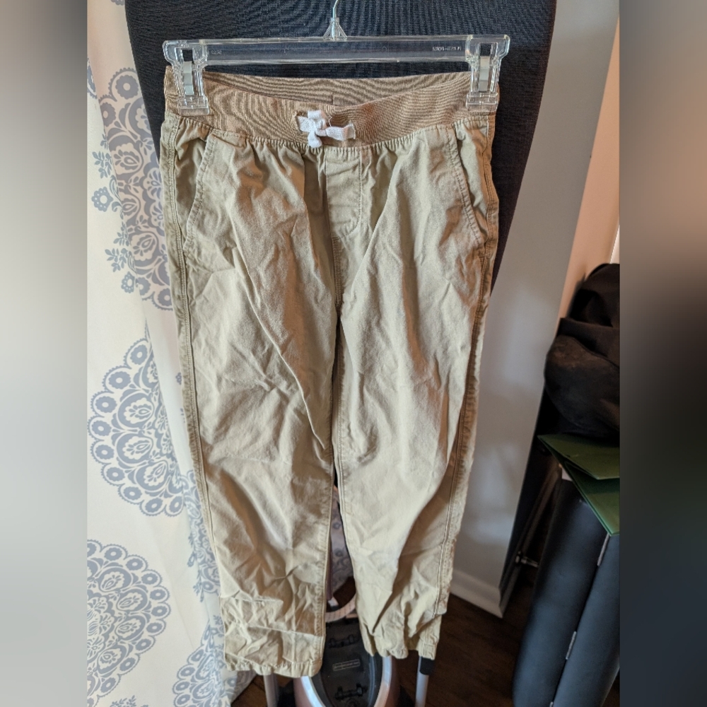 Lands' End Tan Uniform Khakis Size 10-12 Slim Boys